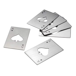 Organically Designed <strong>Funky</strong> Style Smooth Finish Wedding <strong>Gifts</strong> Blank Bottle Opener Business Cards Customized With Logo - Product Image 1