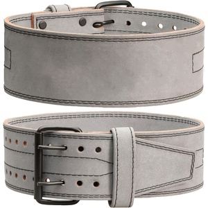 เข็มขัดยกน้ำหนักหนังตามหลักสรีรศาสตร์ที่มีโครงสร้างทนทานสวมใส่สบายและมีโลโก้ที่กำหนดเองได้ - Product Image 3