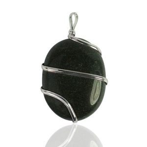 หินโมราสีดำทรงรีจี้ห้อยคอแบบกึ่งมีค่าแกะสลักสไตล์ความรักจี้คริสตัลฮวงจุ้ยขายส่ง - Product Image 2