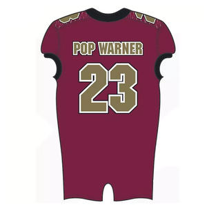 Haute qualité personnalisé Football américain uniforme ensemble garçons surdimensionné jeunesse collège formation maillot court respirant grande taille - Product Image 6