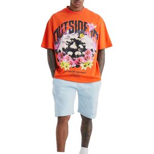 Ensemble de shorts délavés à l'acide deux pièces pour hommes élégants t-shirt et short décontractés d'été à la mode et tenue Streetwear confortable - Product Image 1