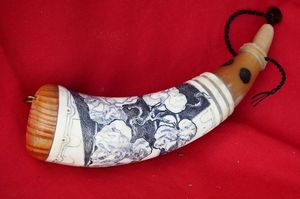 Handcrafted Festive <b>Viking</b> Drinking Horn Ceramic <b>Cup</b> for Mead and Ale for Christmas Feasts and Holiday Cheers - Product Image 3