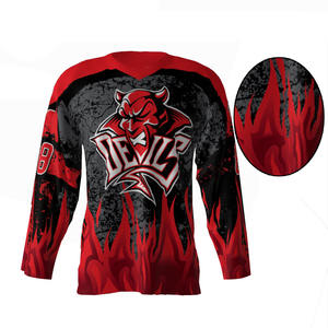 Jersey de Hockey sobre Hielo Internacional Personalizado, Reversible, Venta Caliente, Jersey de Hockey OEM - Product Image 6