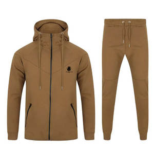 Colección de Invierno, Conjuntos Deportivos de Forro Polar con Cierre Completo, Hechos a Medida, Corte Ajustado, Impresión de Logotipo Personalizado, Color Sólido, Ropa Casual - Product Image 1