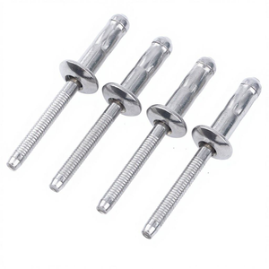 Remache Ciego de Cabeza Redonda de Acero Inoxidable, Remache Hemlok, Zincado, 4.8-7.8mm - Product Image 1
