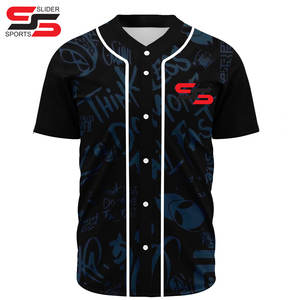 ชุดเบสบอลสั่งทำขายส่งจากโรงงานสำหรับผู้ใหญ่ ไซส์พลัส ผ้าซับเหงื่อ แขนยาว เสื้อเจอร์ซีย์ผู้ชาย พิมพ์ลายตามสั่ง - Product Image 5
