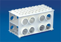 Appareil de laboratoire universel multi-rangements Radical avec protection IP65, en matériau PP, compatible avec diverses tailles de tubes