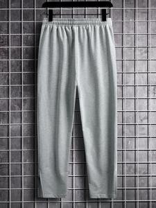 กางเกงวิ่งผ้าฟลีซระบายอากาศได้ดีสำหรับผู้ชายกางเกงวอร์มลำลองพร้อมเชือกรูดกางเกงกีฬาใหม่สำหรับฟิตเนสและวิ่ง - Product Image 2