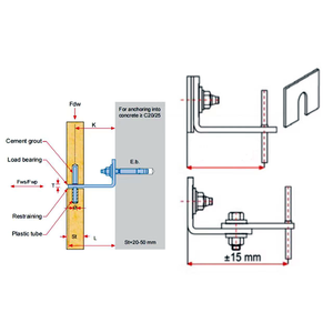Système <span class=keywords><strong>de</strong></span> <span class=keywords><strong>fixation</strong></span> <span class=keywords><strong>de</strong></span> panneaux en pierre, supports muraux réglables résistants à la corrosion <span class=keywords><strong>pour</strong></span> granit et marbre - Product Image 6
