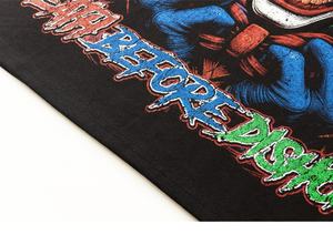 Camiseta de lavado ácido vintage con impresión personalizada, camisetas de gran tamaño, ropa de calle de algodón, camiseta desgastada para hombres, Playeras personalizadas - Product Image 3