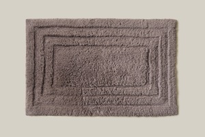 Tappetino da bagno in tessuto di cotone grigio chiaro Kalithea 60x40 cm (Dintex 04283) - Product Image 1