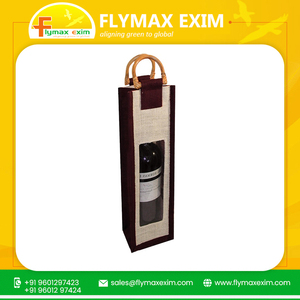 กระเป๋าใส่ขวดไวน์ทำจากปอกระเจาเป็นมิตรต่อสิ่งแวดล้อมพิมพ์โลโก้ออกแบบได้ตามต้องการ - Product Image 3