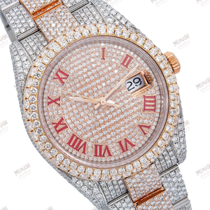 Montre en diamant Moissanite de qualité supérieure avec un design glacé, brillance luxueuse, construction durable, style élégant pour hommes et femmes - Product Image 2