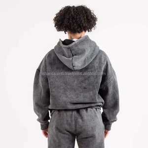 Nuevo chándal elegante de lavado ácido para hombres, chándal de algodón hecho directamente de fábrica/Color personalizado para hombres, chándal de lavado ácido OEM - Product Image 3