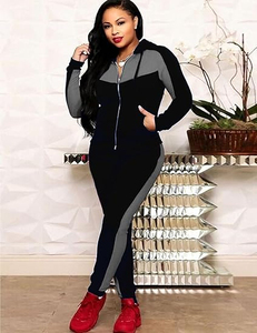 Ensemble de survêtement de jogging sur mesure de haute qualité, vêtements de sport, ensemble deux pièces pour femmes, costumes d'été - Product Image 4