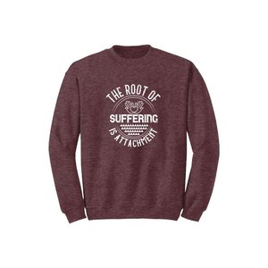 Sweat-shirt en mélange de coton avec des thèmes de bouddha imprimés Style décontracté 12 options de couleur 260-280 Placement de conception personnalisable GSM lourd - Product Image 2
