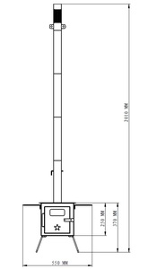 เตาไม้และเตาถ่านแบบพกพาน้ำหนักเบากันลมและพับเก็บได้สำหรับการผจญภัยกลางแจ้ง - Product Image 5