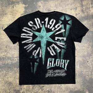 T-shirts graphiques et ensembles de survêtements courts pour hommes, design personnalisé, impression sérigraphique, shorts en maille d'été, ensembles de t-shirts en coton pour hommes - Product Image 2