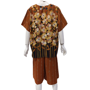 Conjunto de pijama de verano para mujer de talla grande de tela de rayón de alta calidad - Product Image 4