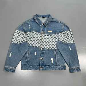 แจ็กเก็ตบอมเบอร์ยีนส์ใส่ได้ทั้งชายและหญิงแจ็กเก็ตแฟชั่นไฮสตรีทใหม่ฤดูหนาวใส่สบาย - Product Image 1