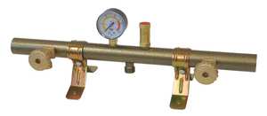 Centralina Gas Tubolare con Valvola e Manometro a 2 Uscite - Product Image 1