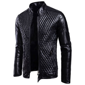 Bonne vente hommes vestes en cuir à vendre coupe-vent en cuir personnalisé matériel fait hommes vestes à manches longues pour le prix bon marché - Product Image 1