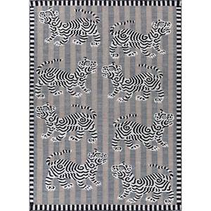 Alhambra Blue Handmade Wool <b>Rugs</b> Flat Weaves Animal Print Diamond Rectangle for Home Living Room Hallway Decorations-ADWP-13063 - Product Image 1