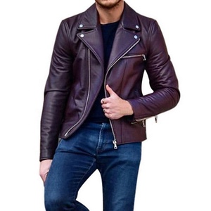 Porsches Design printemps été hommes Collection hommes veste en cuir beige 2024 style marron clair veste en cuir hommes - Product Image 1