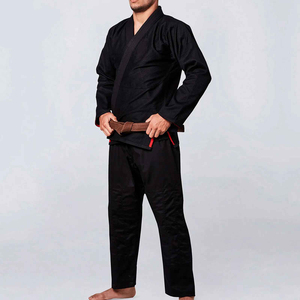 Kimono de karaté noir pour homme, 100 % polyester, uniforme d'arts martiaux, coupe classique, durable, vêtements de combat pour adultes, imperméable - Product Image 5