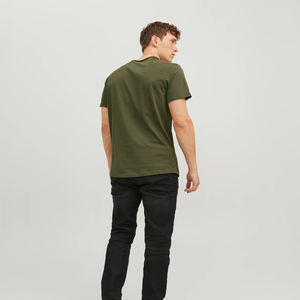 T-shirts unisexes personnalisés en coton 100% de haute qualité, t-shirts pour hommes adultes, couleur unie, blanc, épaules tombantes, taille plus, jersey épais, OEM - Product Image 2