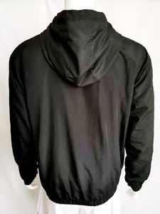 Chaqueta cortavientos impermeable con cremallera de cuarto de nailon para hombre, OEM diseño personalizado de fábrica, venta al por mayor, pedido a granel, ropa deportiva de invierno de marca - Product Image 6