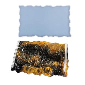 Bandeja de Resina a Precio Económico con Posavasos a Juego, Acabado Pulido, Juego de Servir para Bebidas, Aperitivos y Uso Diario - Product Image 2