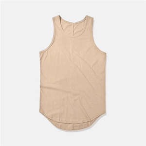 KIVOTECH OEM Custom Logo <b>Men's</b> Training Sleeveless <b>Tank</b> <b>Top</b> High Quality 100% Cotton - Product Image 3