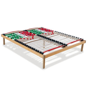 EVERGREENWEB Rete Letto Fissa Hecho en Italia, Soportes de Madera de Faggio y Amortiguadores, Ajustable y Amortiguado, Patas Desmontables - Product Image 5