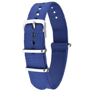 Correas de Reloj Inteligente Unisex N36 de Nailon Suave Ajustables de 18-22 mm, Azules, Resistentes al Agua, Elásticas, Deportivas, Transpirables, con Hebilla de Acero Inoxidable - Product Image 1
