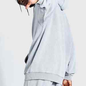 ชุดวอร์มผ้าฟลีซซักกรดสำหรับผู้ชายชุดวอร์มผ้าฝ้าย100% โอเวอร์ไซส์สำหรับฤดูหนาวปรับแต่งได้ - Product Image 2