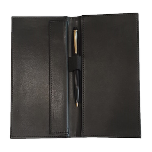 Porte-bloc-notes en cuir PU de haute qualité, couleur noire - Product Image 1