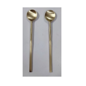 Vente en gros de grande cuillère à soda en laiton pour bar et cocktail, cuillère de couverts de meilleure qualité avec vernis mat pour accessoires de bar - Product Image 6