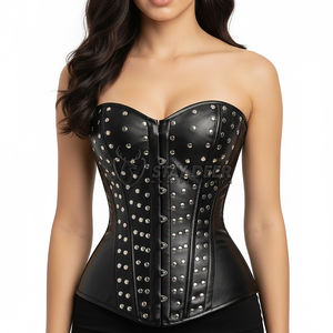 Top Corsé Gótico para Mujer con Encaje en la Espalda, Diseño Clásico Vintage - Product Image 4