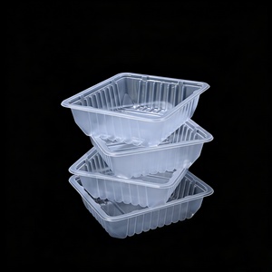 Bandejas de Plástico Transparente Desechables y Reciclables al por Mayor, Contenedor de Alimentos para Llevar de Supermercado, Envases de <span class=keywords><strong>PET</strong></span> para Verduras y Frutas - Product Image 2