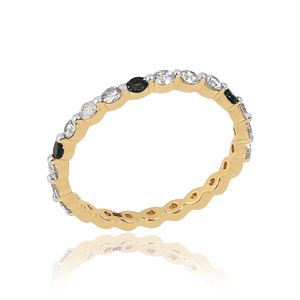 Mode bijoux fins plaqué or 925 argent sterling zircon cubique pierre alliance bague accessoires cadeau bijoux - Product Image 4