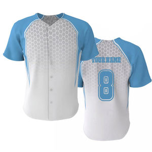 2025 haute qualité meilleur tissu doux Sublimation imprimé séchage rapide 2 pièces ensembles sport Baseball uniforme - Product Image 6