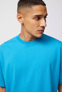 Cropped Boxy Fitผู้ชายผ้าฝ้าย 100% ไหล่Streetwearคุณภาพสูงโลโก้ที่กําหนดเองธรรมดาเสื้อยืดฤดูร้อนอินเทรนด์Tees - Product Image 3