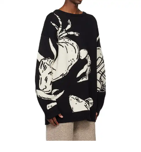 Pull-over à col rond pour hommes en laine/acrylique personnalisé OEM pour l'hiver tricot uni respirant logo et couleur personnalisés fabricant - Product Image 1