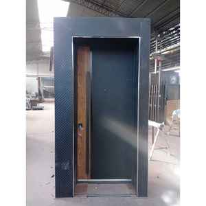 Puerta de Acero ABSDOOR, Puerta de Entrada Principal de Acero de Alta Seguridad, Simple y Elegante, Duradera, para Apartamentos, Villas, Directo de Fábrica, Superficie Acabada - Product Image 4