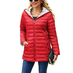 Veste longue bouffante à la mode pour femmes élégantes et ultra-chaudes avec capuche et remplissage en duvet pour la saison froide de l'hiver - Product Image 4