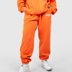 Pantalones de chándal de lana para mujer de calidad superior en naranja Todos los tamaños Pantalones de verano con cordones Bolsillos laterales Decoración pintada - Product Image 4