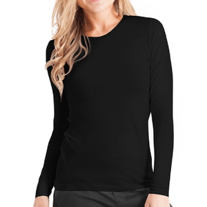 Wholesale Custom Made OEM Summer Women's Spandex Canvas Hospital Scrubs <b>Undershirt</b> with Customized Colors Logo <b>Long</b> <b>Sleeve</b> - Product Image 5