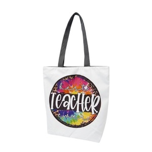 Sac fourre-tout en toile peinte pour l'appréciation des enseignants, sac à bandoulière réutilisable pour les courses, cadeau amusant pour la salle de classe, usage quotidien, 27x37cm - Product Image 1