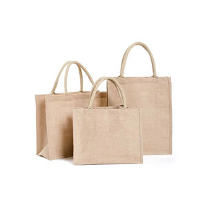 Bolsas impresas de mercado de yute proveedor a granel al por mayor precio de fábrica exportación OEM para eventos promociones - Product Image 3